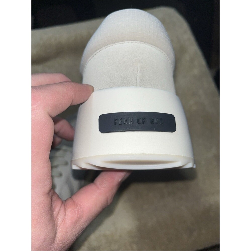 Size 11.5 - Fear of God Athletics x adidas Los Angeles Runner Sesame Cloud White - Picture 2 of 15